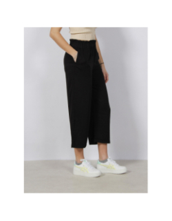 Pantalon fluide large crop caly noir femme - Only