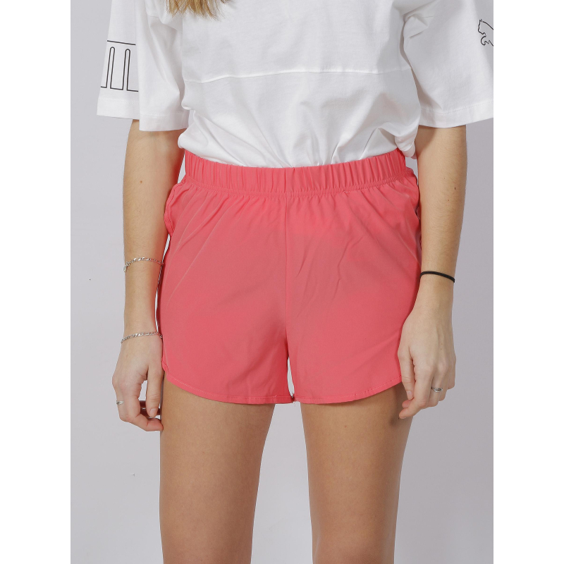 Short de sport mire loose play orange femme - Only