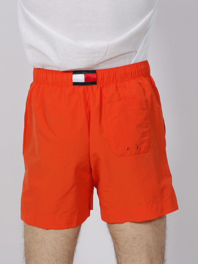 Short de bain medium orange homme - Tommy Hilfiger