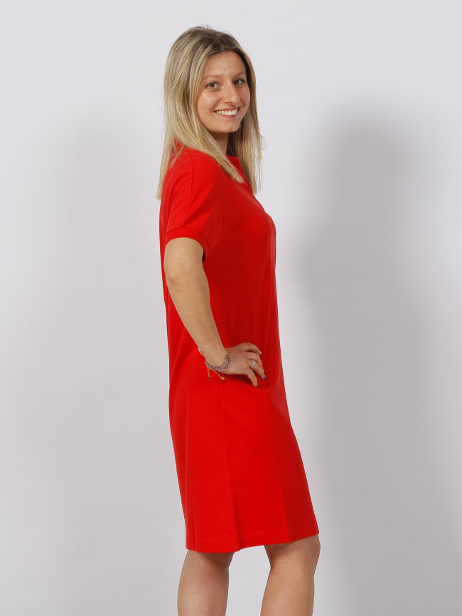 Robe polo droite relaxed rouge femme - Tommy Hilfiger