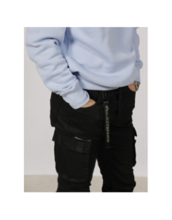 Pantalon cargo sangle noir homme - Project X Paris