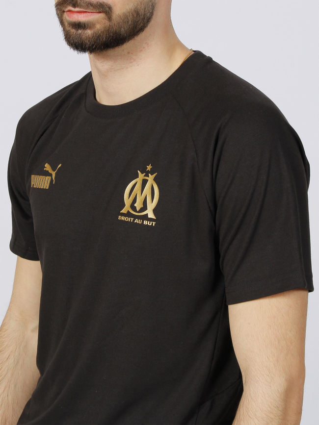 T-shirt de football OM noir homme - Puma