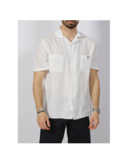 Chemise légère hawai blanc homme - Serge Blanco