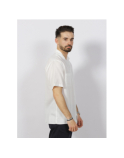 Chemise légère hawai blanc homme - Serge Blanco