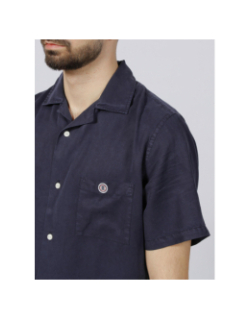 Chemise légère hawai bleu marine homme - Serge Blanco