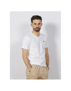 T-shirt original col v blanc homme - Levi's