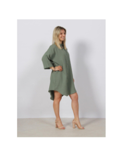 Robe chemise natali oversize kaki femme - Vero Moda