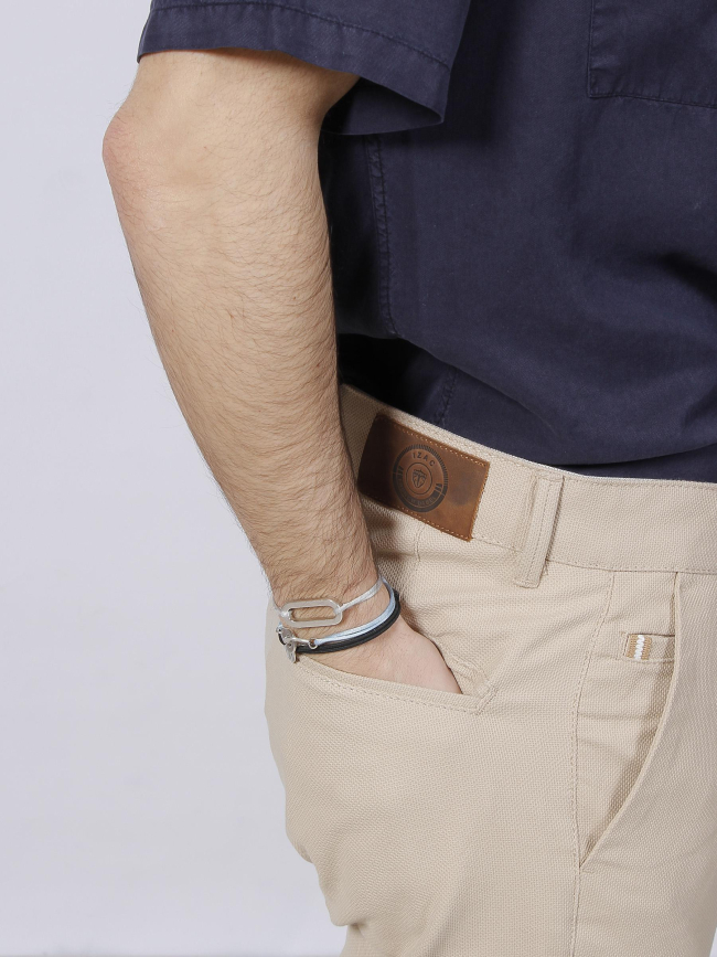 Pantalon chino parfait urbain beige homme - Izac