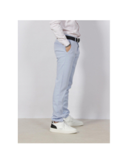 Pantalon chino slim perrebi bleu ciel homme - Izac