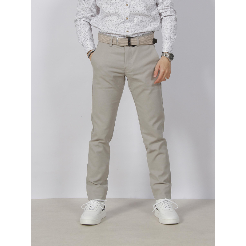 Pantalon chino parfait gris homme - Izac