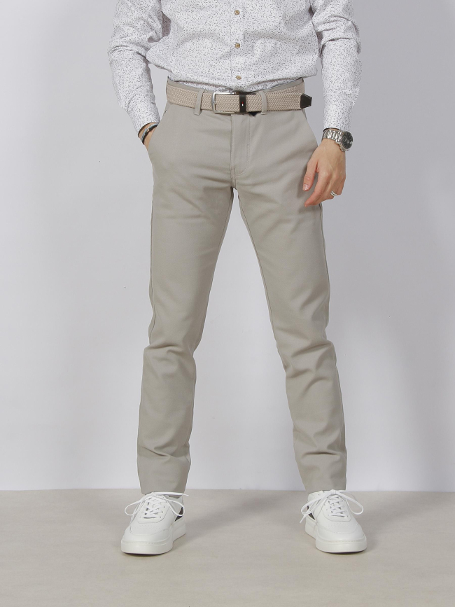 Pantalon chino parfait gris homme - Izac