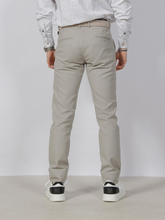 Pantalon chino parfait gris homme - Izac