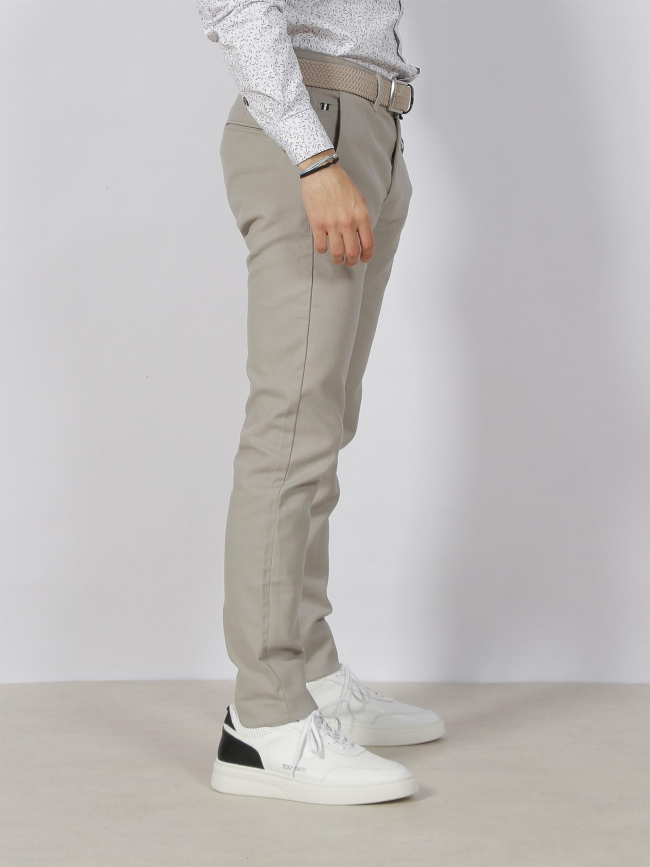 Pantalon chino parfait gris homme - Izac