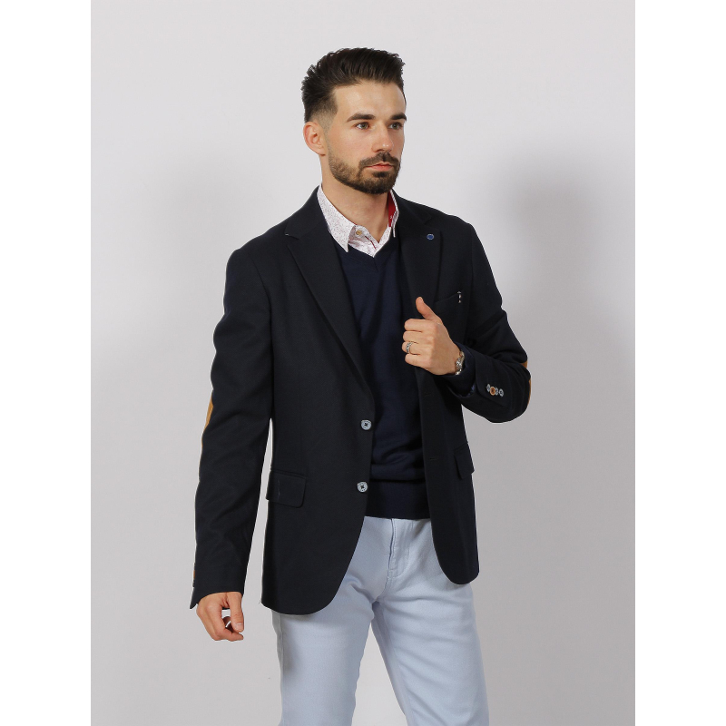 Veste blazer aurage bleu marine homme - Izac