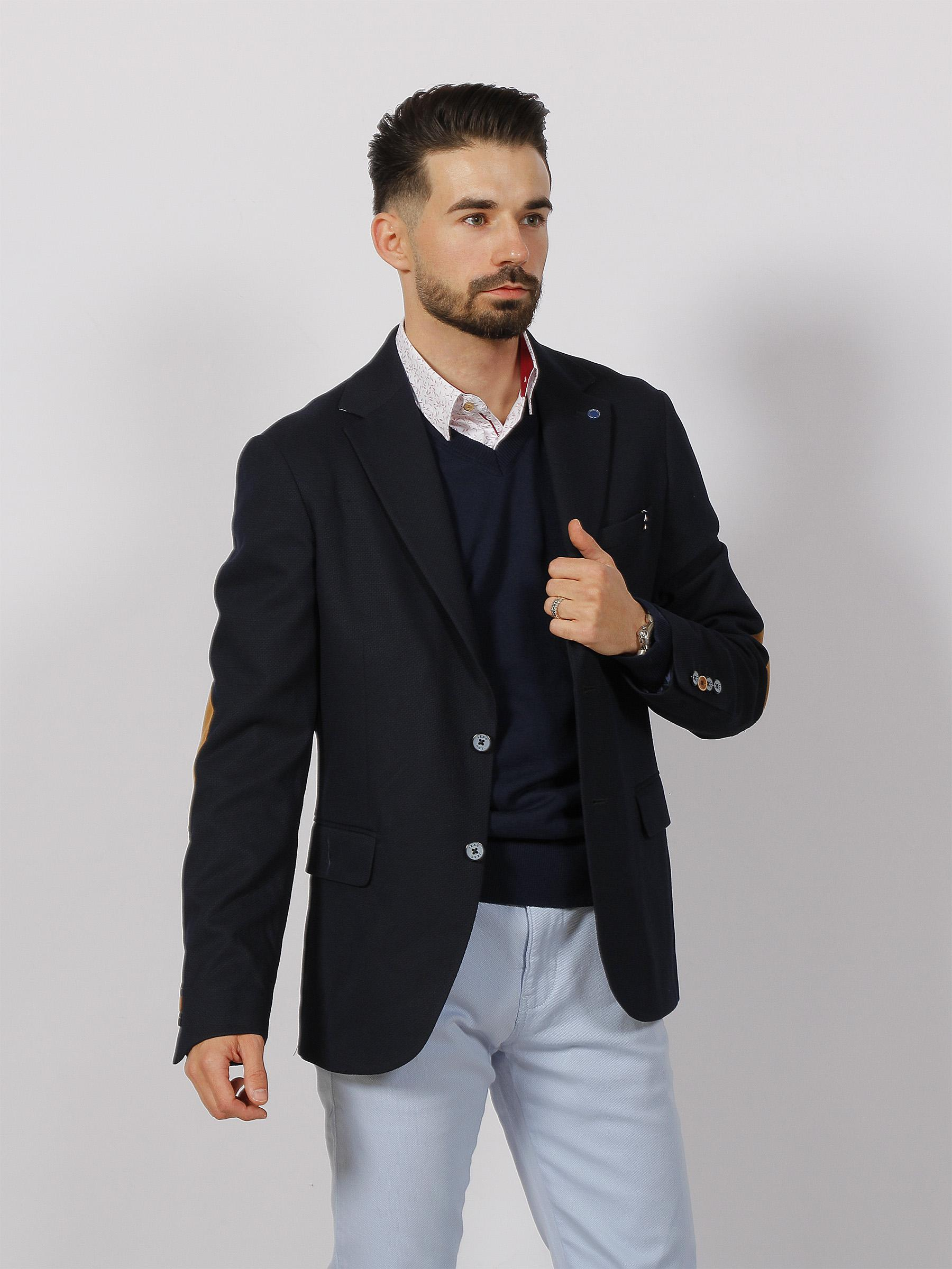 Veste blazer aurage bleu marine homme - Izac