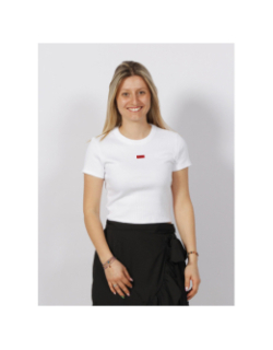 T-shirt crop deluisa blanc femme - Hugo