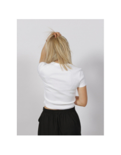 T-shirt crop deluisa blanc femme - Hugo