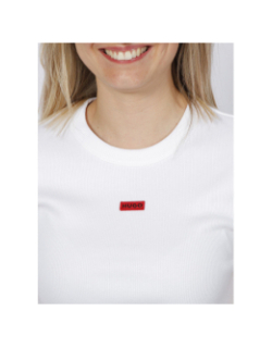 T-shirt crop deluisa blanc femme - Hugo