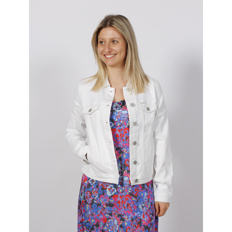 Veste en jean santa blanc femme - Salsa