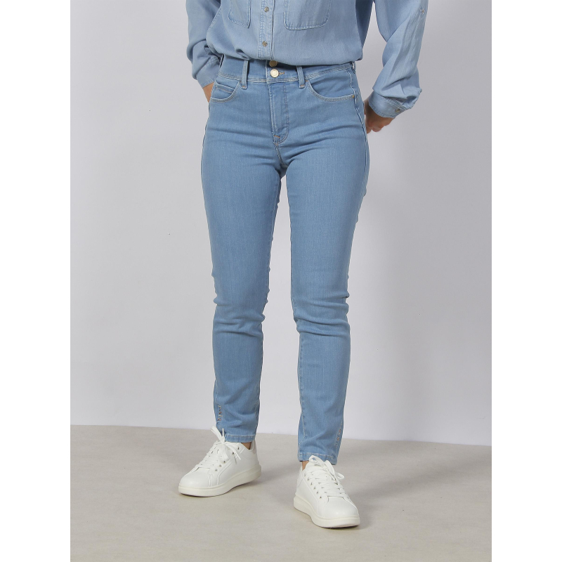 Jean skinny crop secret push in bleu femme - Salsa