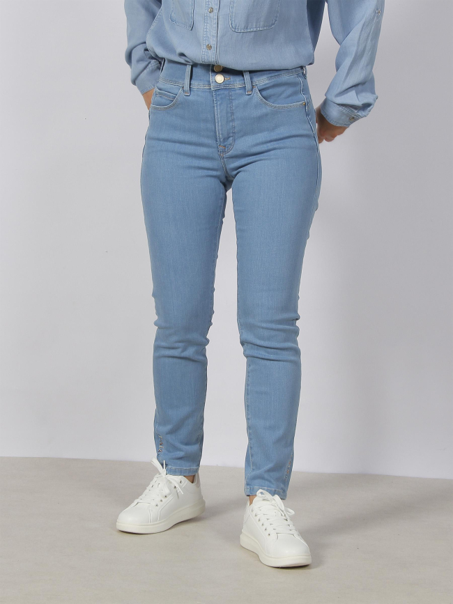 Jean skinny crop secret push in bleu femme - Salsa