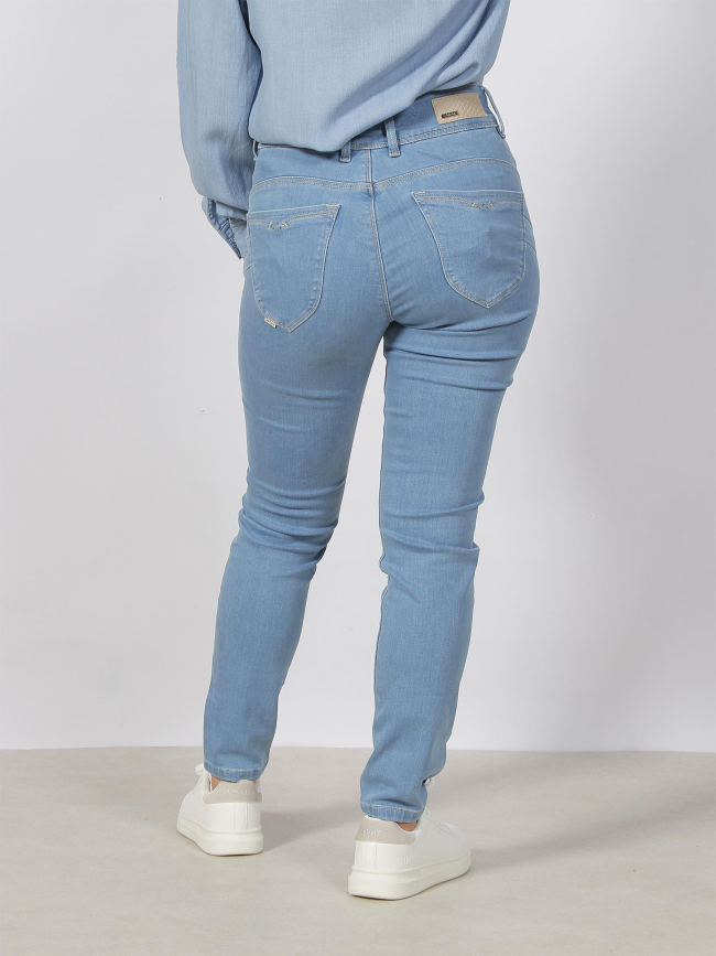 Jean skinny crop secret push in bleu femme - Salsa