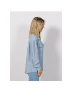 Chemise manches longues jean bleu femme - Salsa
