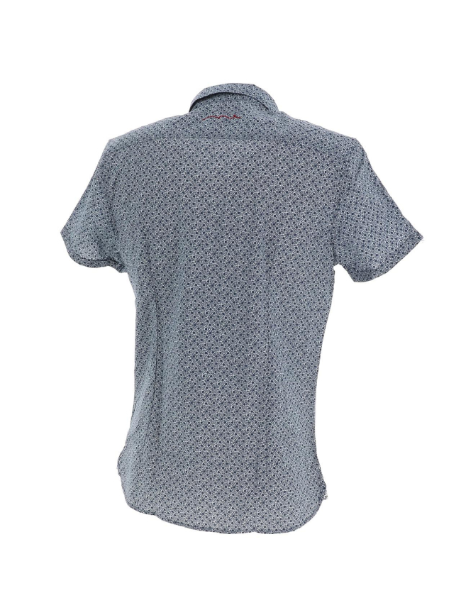 Chemise manches courtes austin bleu homme - Teddy Smith