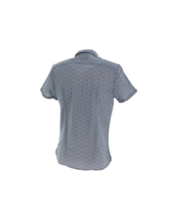 Chemise manches courtes austin bleu homme - Teddy Smith