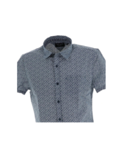 Chemise manches courtes austin bleu homme - Teddy Smith