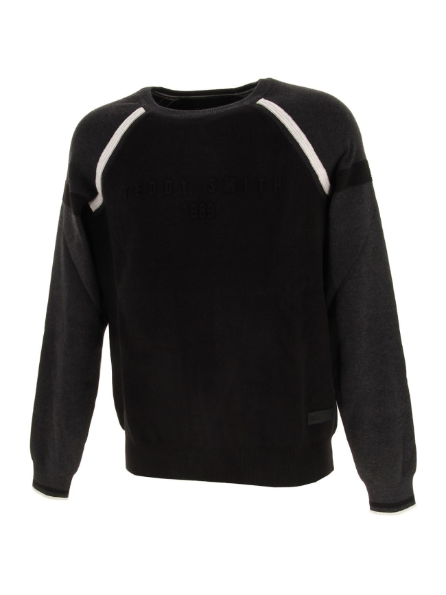 Pull neo logo en relief noir homme - Teddy Smith