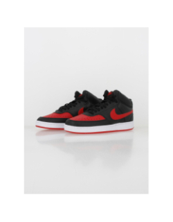 Baskets montantes court vision noir rouge - Nike