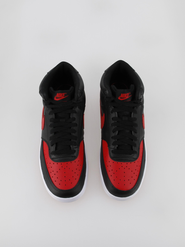 Baskets montantes court vision noir rouge - Nike