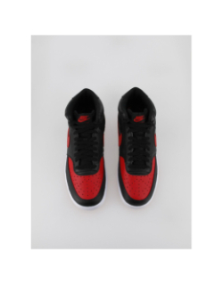 Baskets montantes court vision noir rouge - Nike