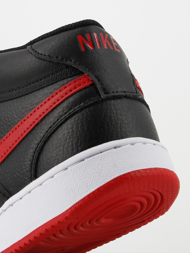 Baskets montantes court vision noir rouge - Nike