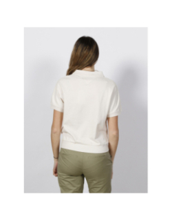 T-shirt polo relax beige femme - Tommy Hilfiger