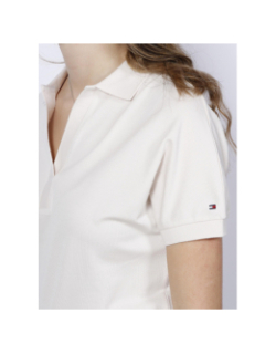 T-shirt polo relax beige femme - Tommy Hilfiger