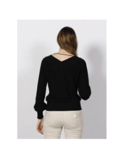 Pull newlexsun double col v noir femme - Vero Moda