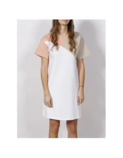 Robe t-shirt colorblock optic rose femme - Armani Exchange