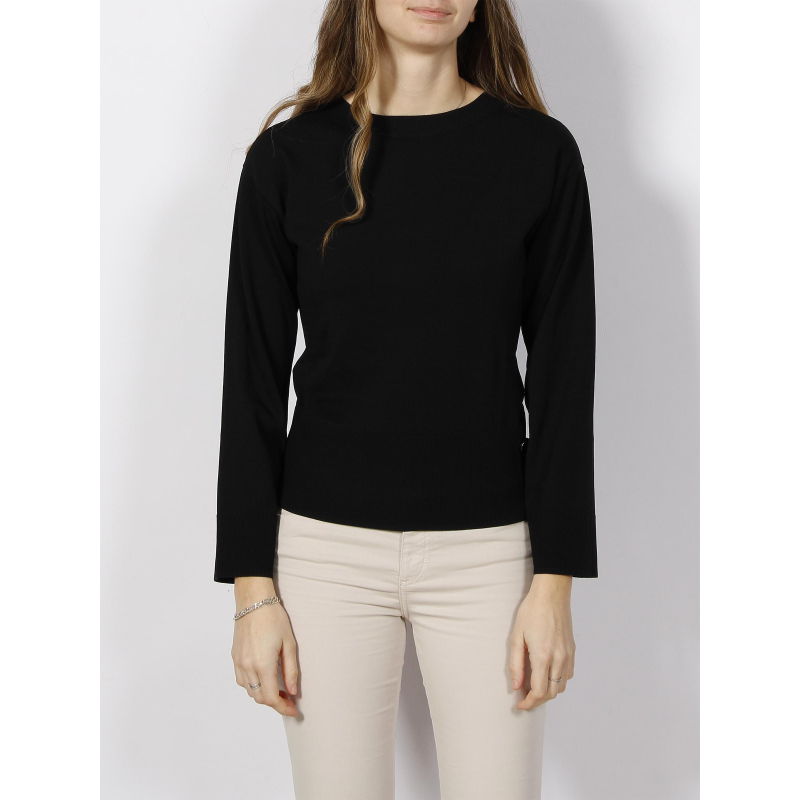 Pull fin bouton noir femme - Armani Exchange