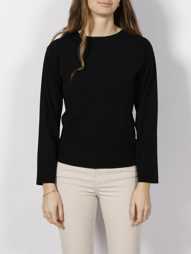 Pull fin bouton noir femme - Armani Exchange