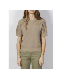T-shirt pull maille marron femme - Armani Exchange