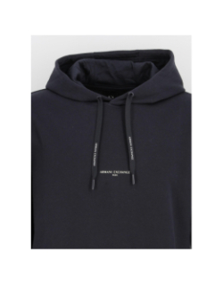 Sweat à capuche logo bleu marine homme - Armani Exchange