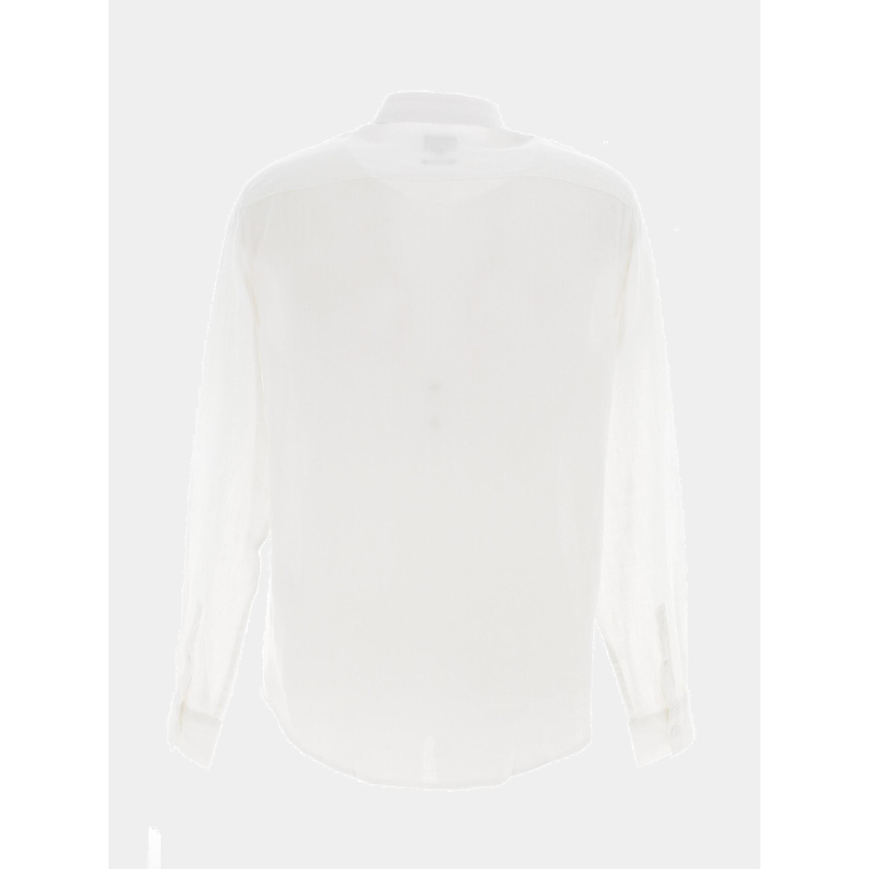 Chemise manches longues lin blanc homme - Armani Exchange