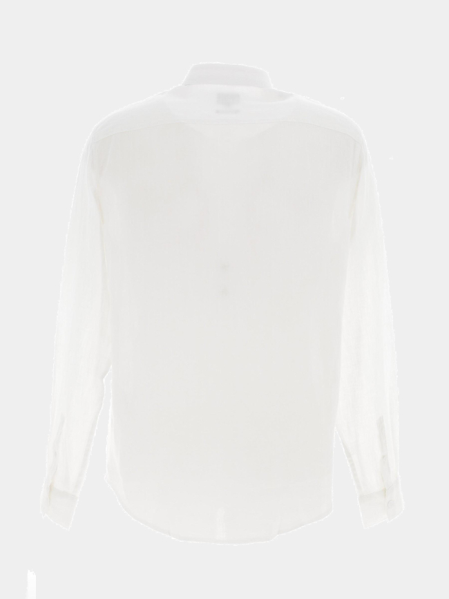 Chemise manches longues lin blanc homme - Armani Exchange