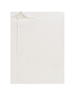 Chemise manches longues lin blanc homme - Armani Exchange
