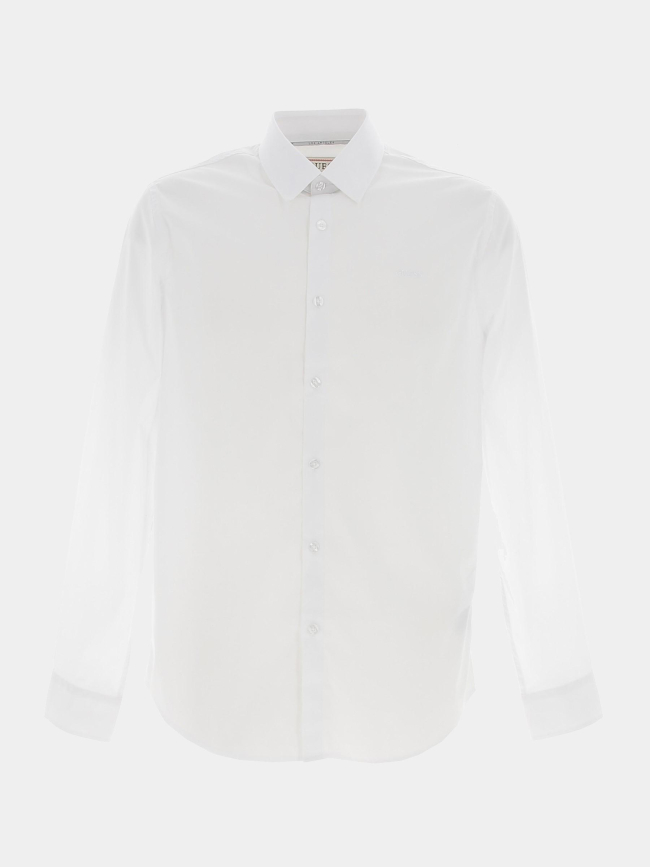 Chemise manches longues sunset blanc homme - Guess