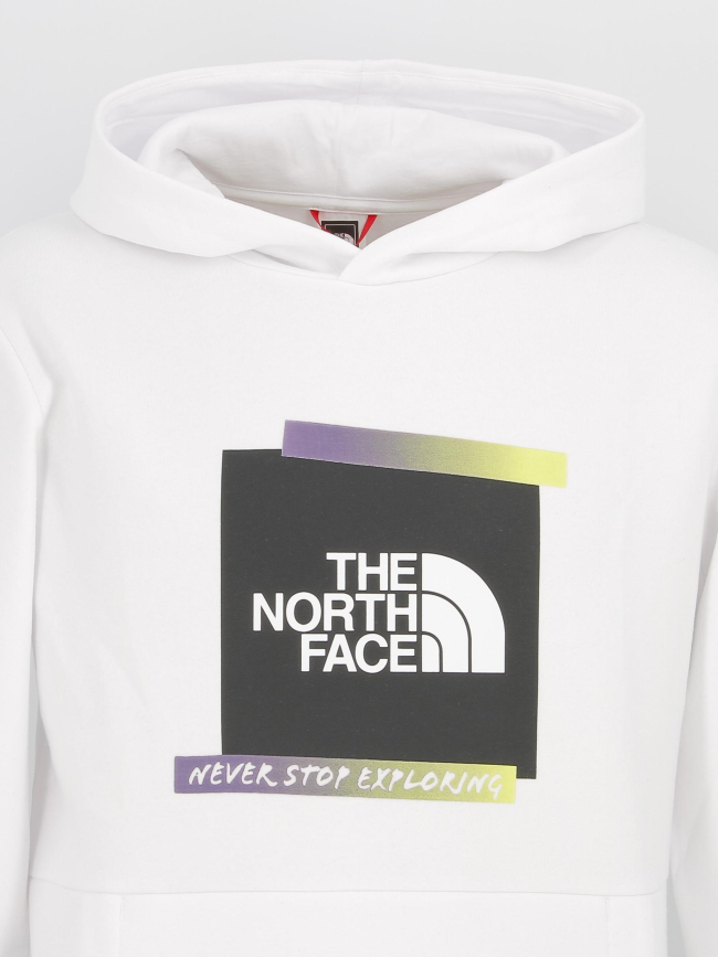 Sweat à capuche graphic blanc homme - The North Face