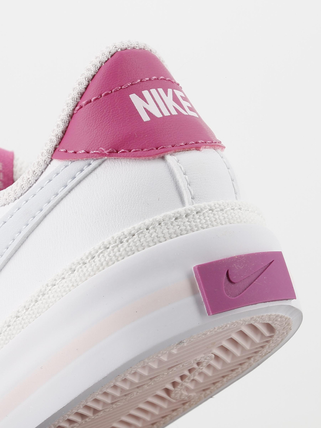 Baskets à scratch court legacy blanc rose fille - Nike