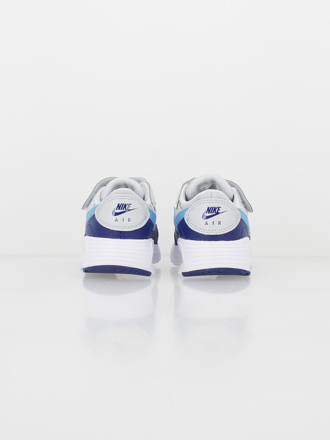 Air max baskets à scratch sc bleu gris enfant - Nike